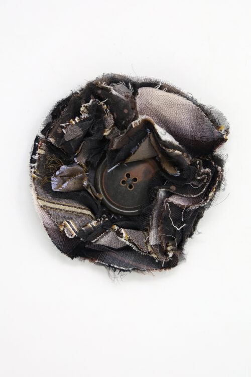 Small Cornflower Pin in Graphite