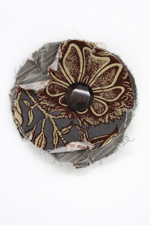 Small Cornflower Pin in Steel