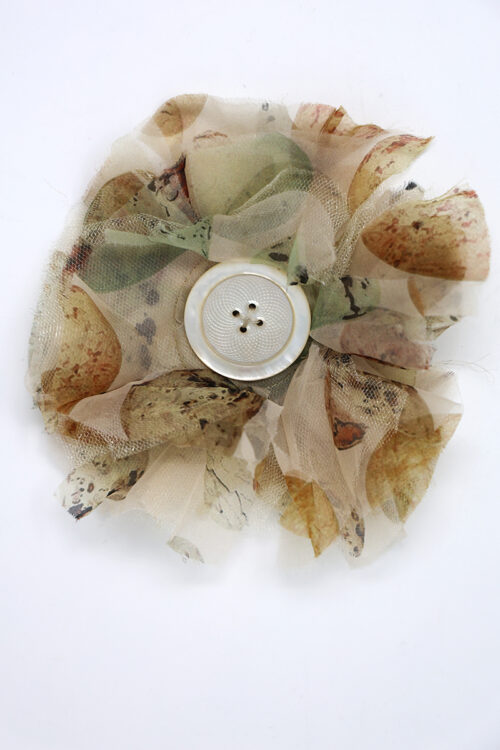 Large Cornflower Pin in Egg