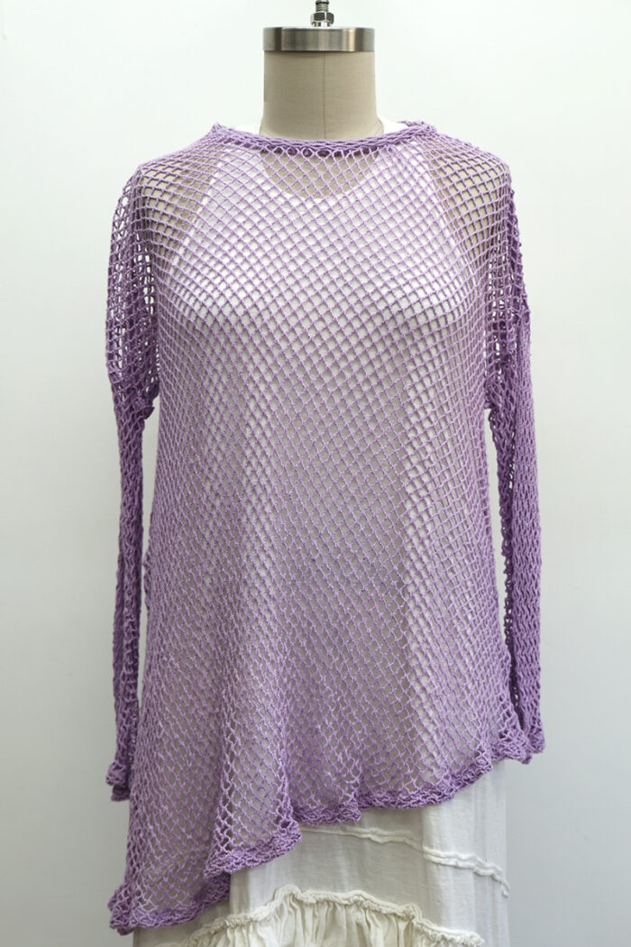 Open Weave T-Shirt Long Sleeve - Image 2