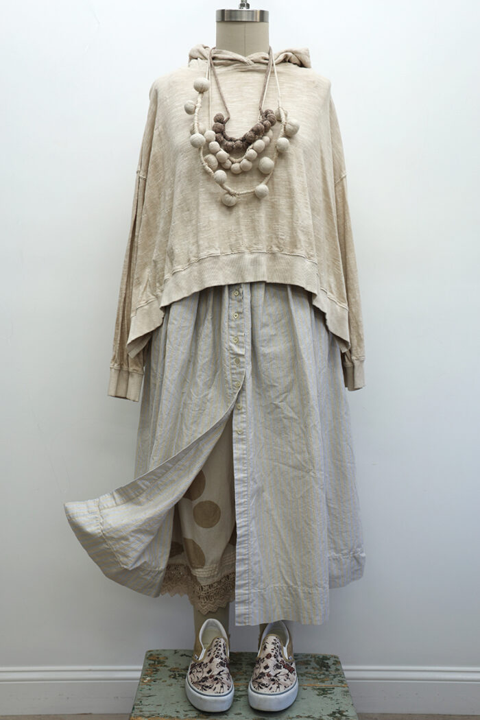 Bode Cropped Hoodie - Image 3