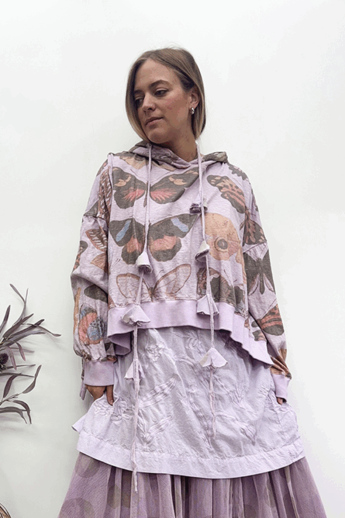 Bode Cropped Hoodie