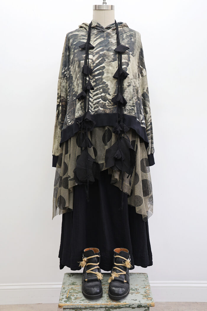 Bode Cropped Hoodie - Image 3