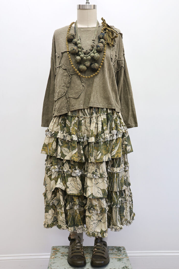 Crop Daisy T-Shirt Long Sleeve - Image 3