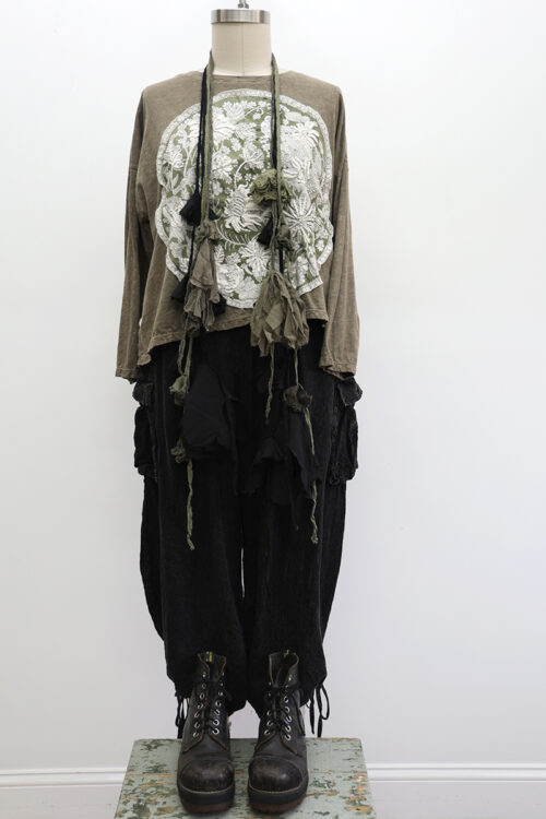 Crop Wildflower T-Shirt Long Sleeve