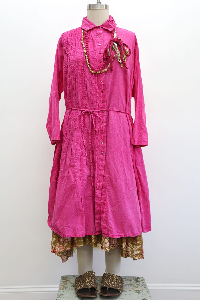 Lantern Button Up Dress