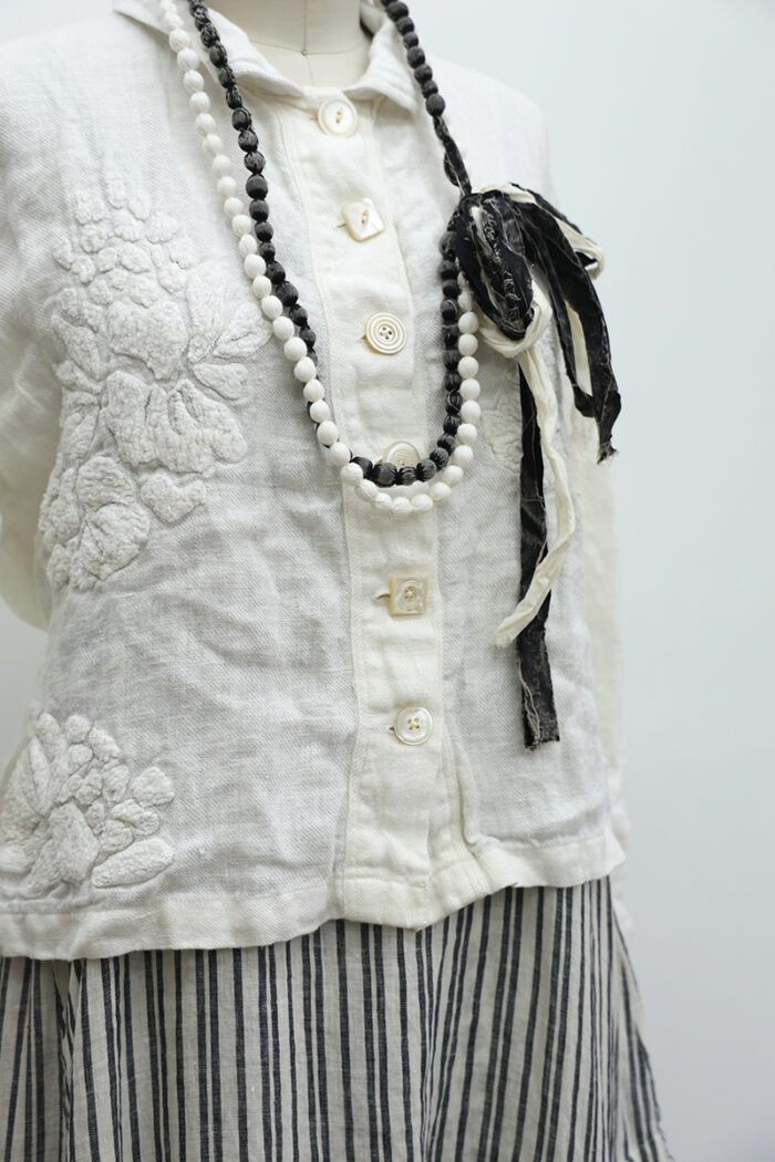 Crop Gardenia Jacket