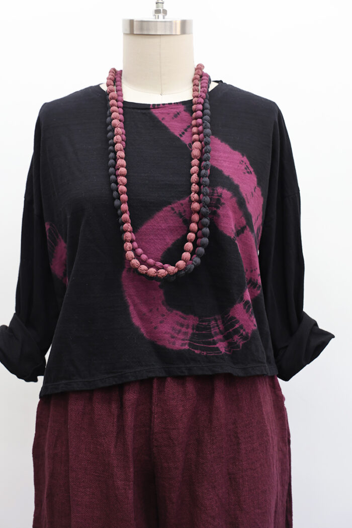 Tie Dye Crop T-Shirt Long Sleeve