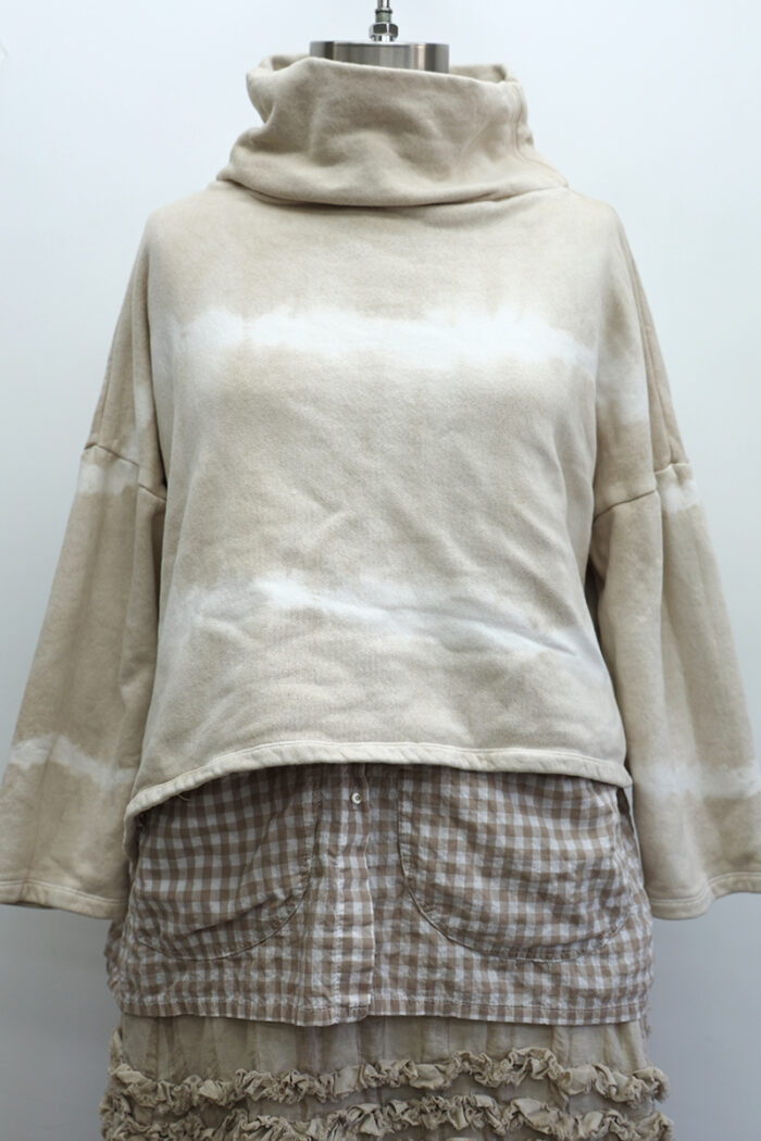 Crop Turtleneck Long Sleeve Tie Dye - Image 2