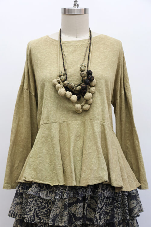 Peplum T-Shirt Long Sleeve