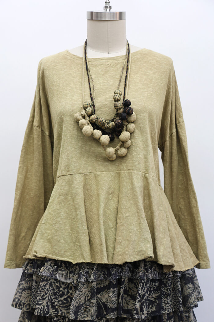 Peplum T-Shirt Long Sleeve