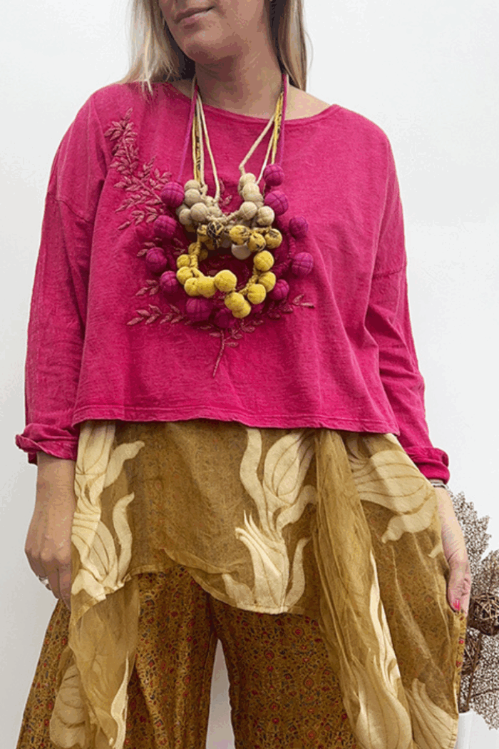 Fern T-shirt Crop Long Sleeve