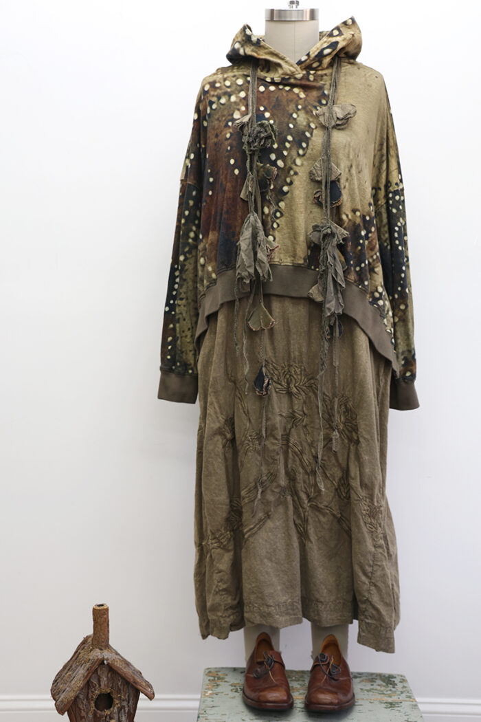 Bode Cropped Hoodie - Image 3