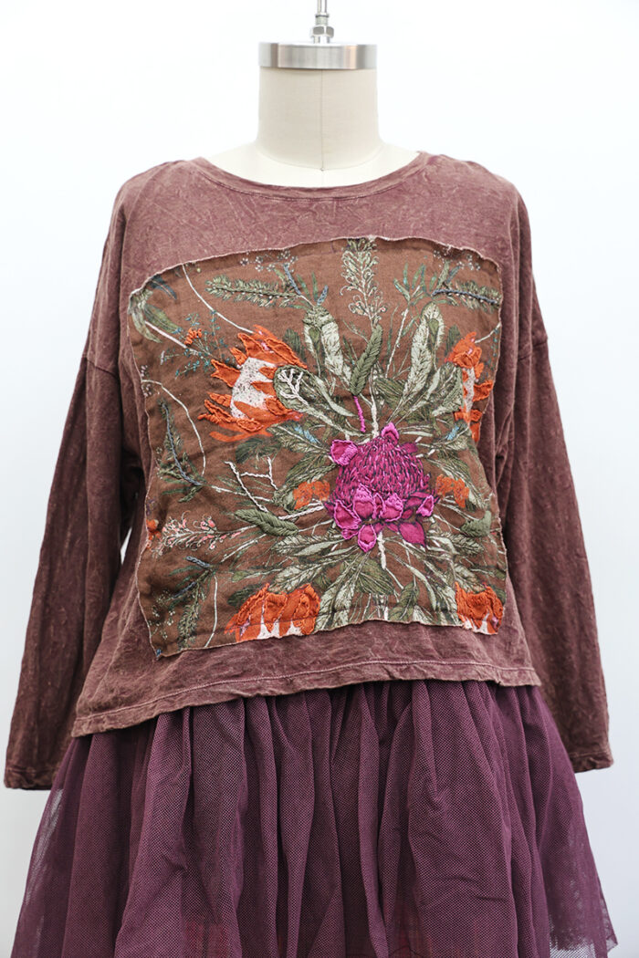 Crop Protea T-Shirt Long Sleeve - Image 2