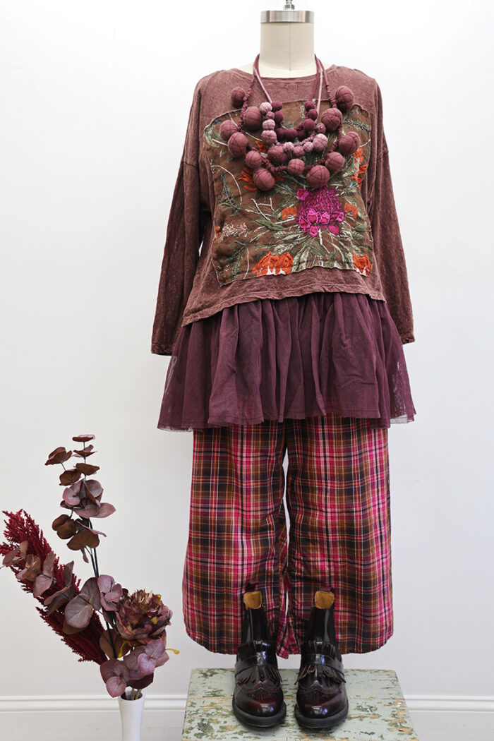 Crop Protea T-Shirt Long Sleeve