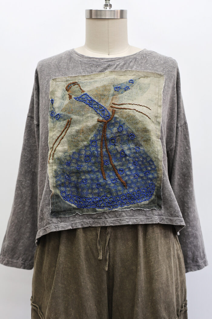 Crop Folklore T-Shirt Long Sleeve - Image 2