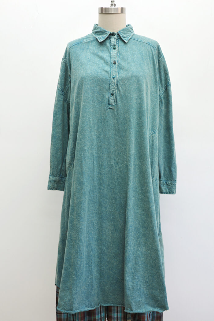 Henley Dress Long Sleeve - Image 2