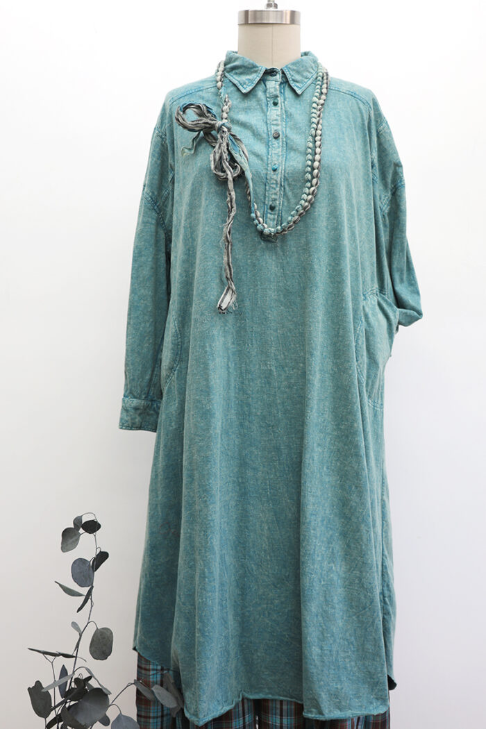 Henley Dress Long Sleeve