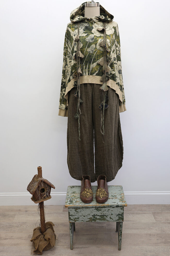 Bode Cropped Hoodie