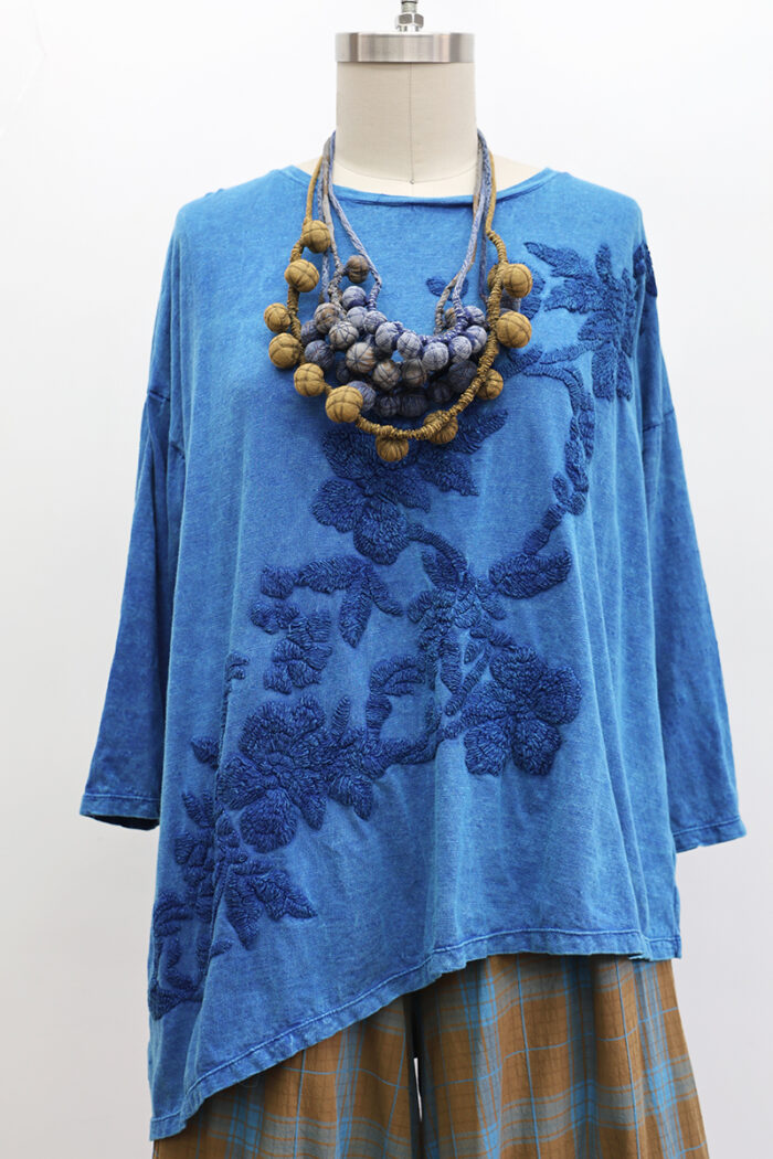 Embroidered Garden T-Shirt Long Sleeve