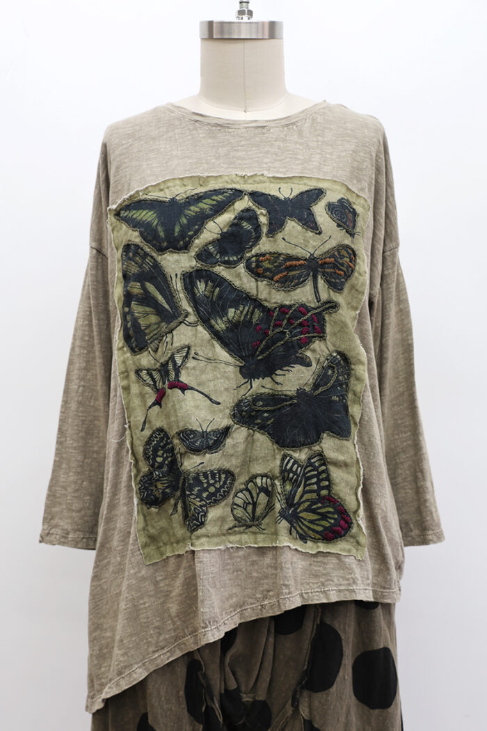 Dark Butterfly T-Shirt Long Sleeve - Image 2
