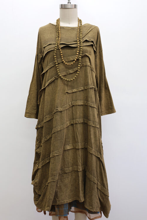 Creased Dress Long Sleeve