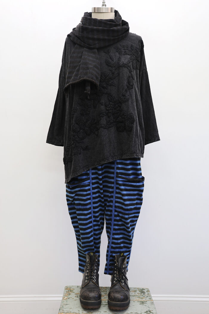 Embroidered Garden T-Shirt Long Sleeve - Image 3