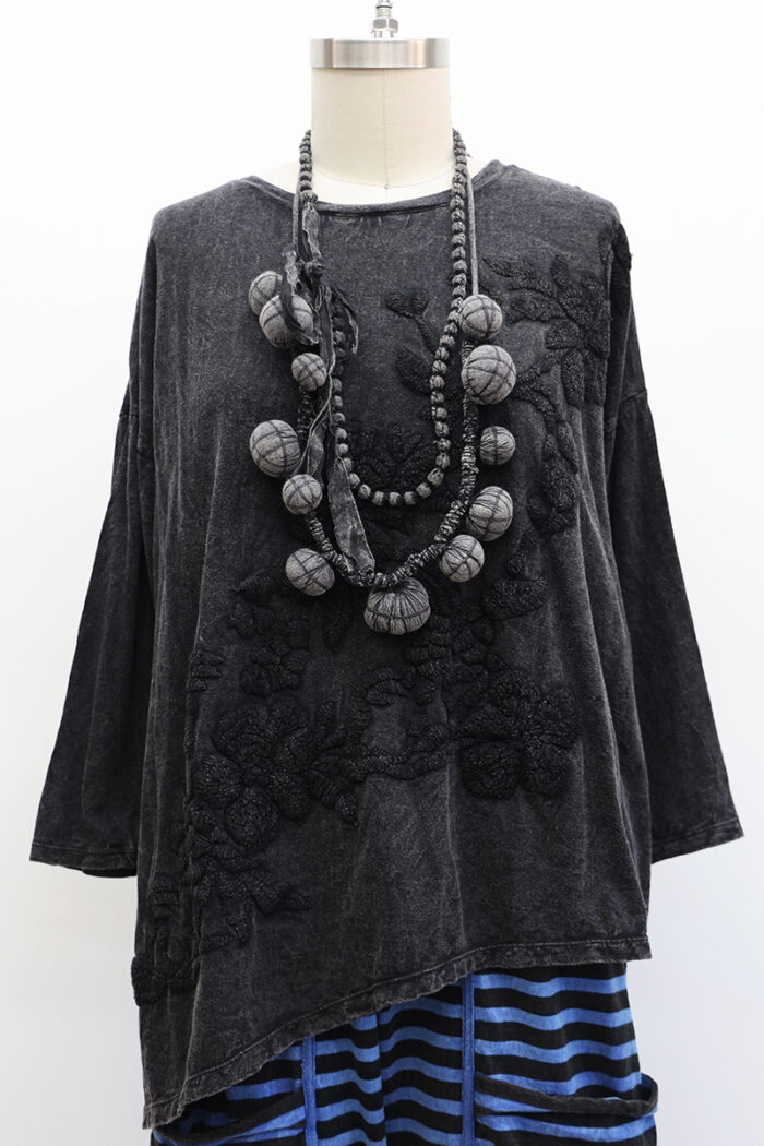 Embroidered Garden T-Shirt Long Sleeve