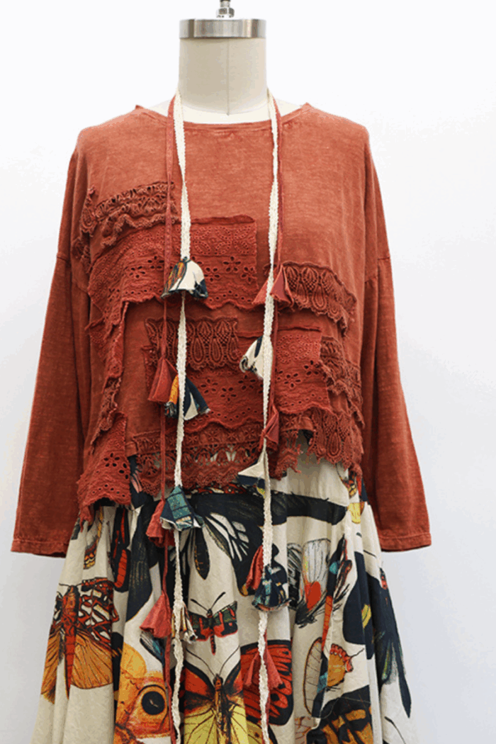 Crop Bridgerton T-Shirt Long Sleeve