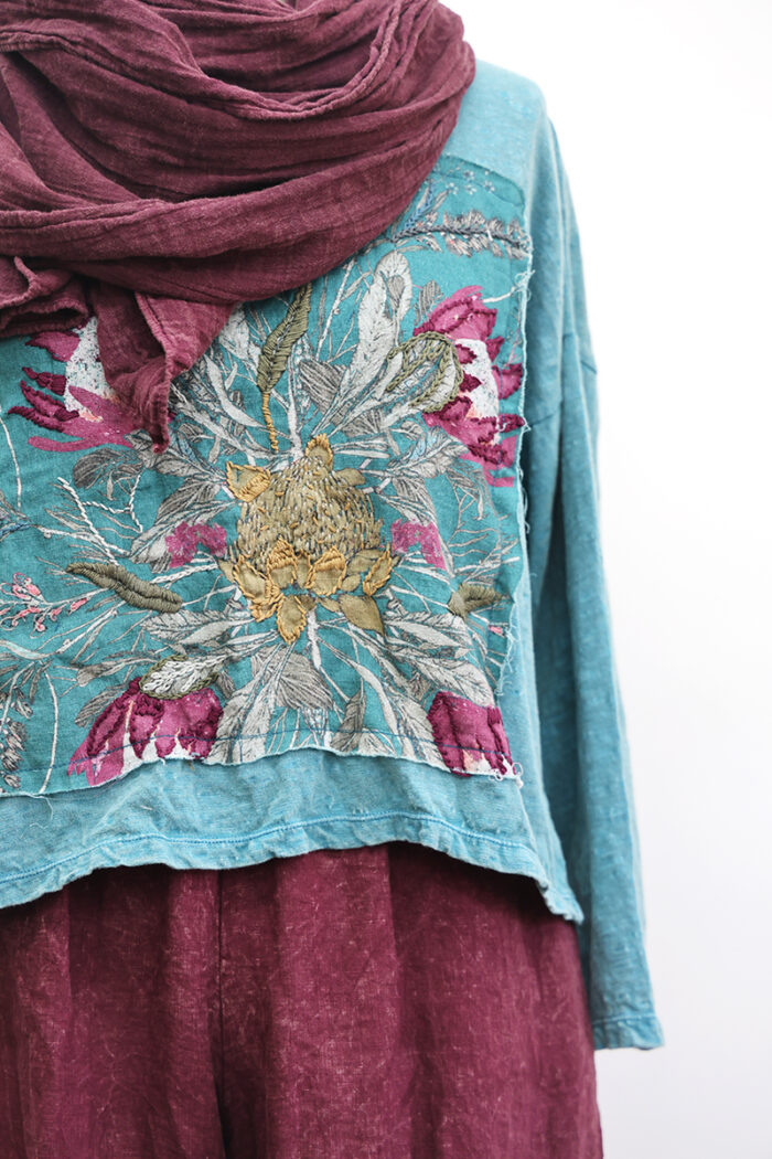 Crop Protea T-Shirt Long Sleeve