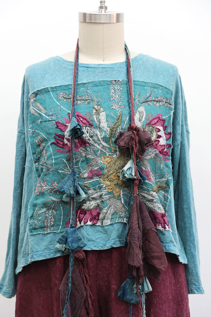 Crop Protea T-Shirt Long Sleeve - Image 2