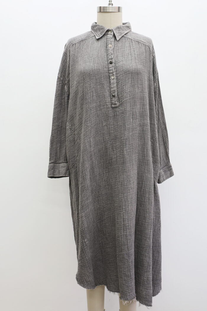 Henley Dress Long Sleeve - Image 2