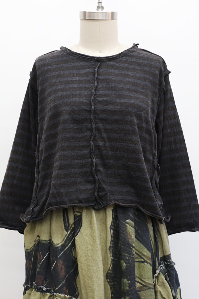 Crop Tunic Tee Long Sleeve - Image 2