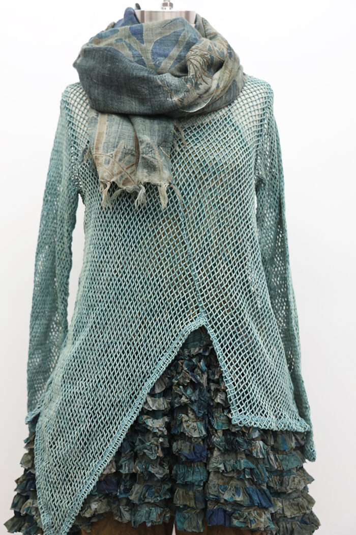 Crop Open Weave Kite Shirt