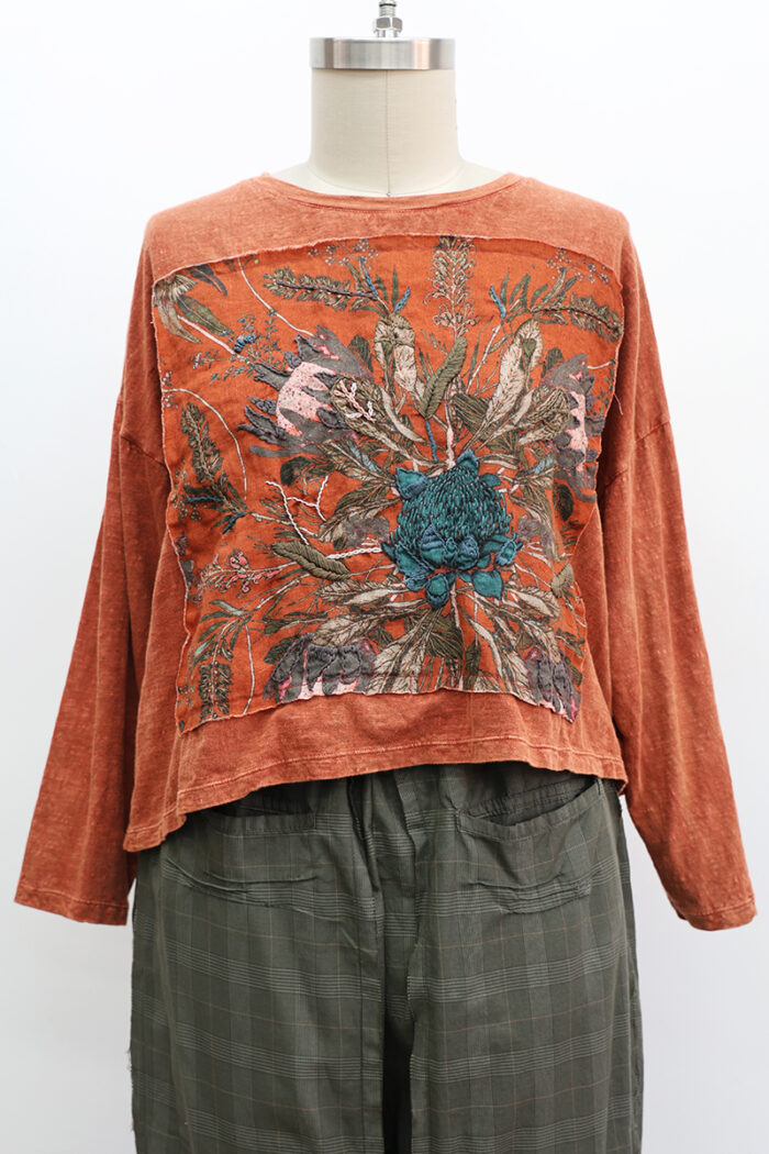 Crop Protea T-Shirt Long Sleeve - Image 2
