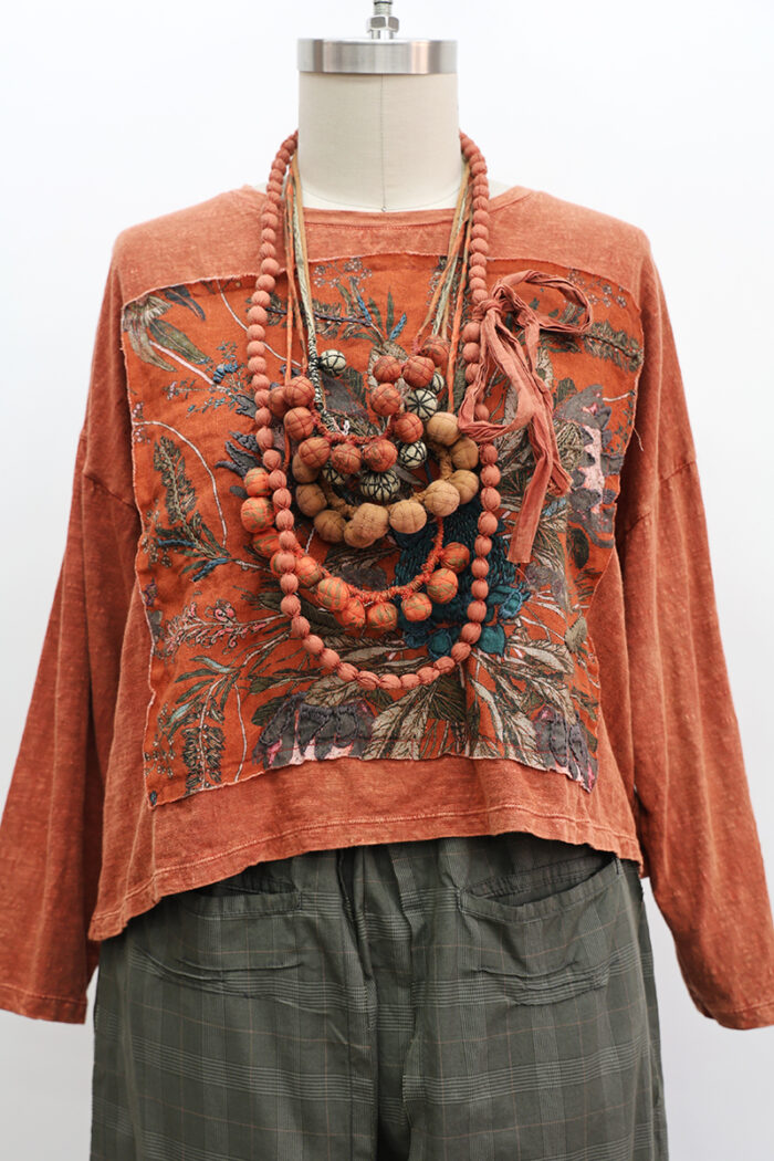 Crop Protea T-Shirt Long Sleeve