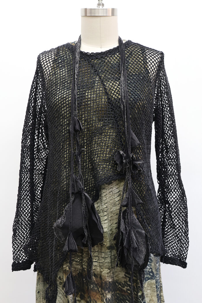 Crop Open Weave Kite Shirt